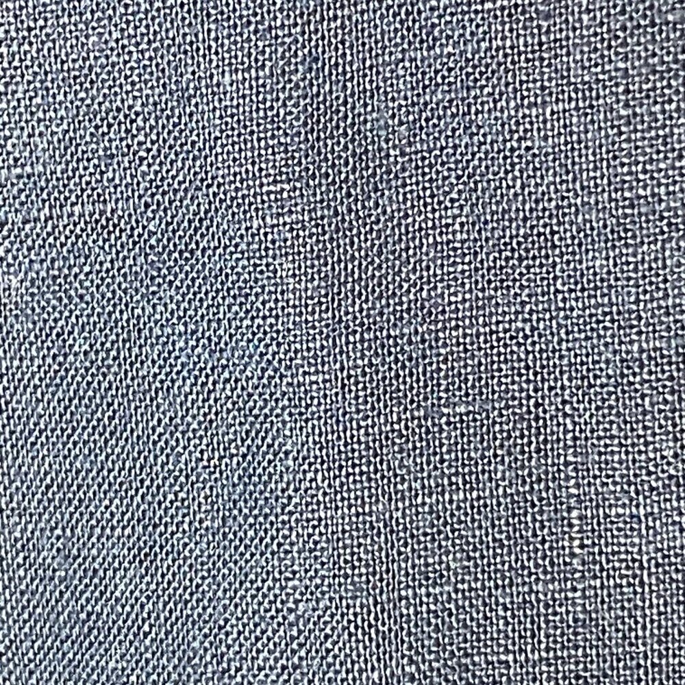 MNG by Mango Navy Linen Wide Leg Pants Women’s Size 12 High Rise Trousers - Picture 7 of 8